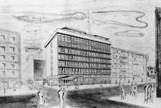 Palazzo Rai Bari 1959 - Disegno